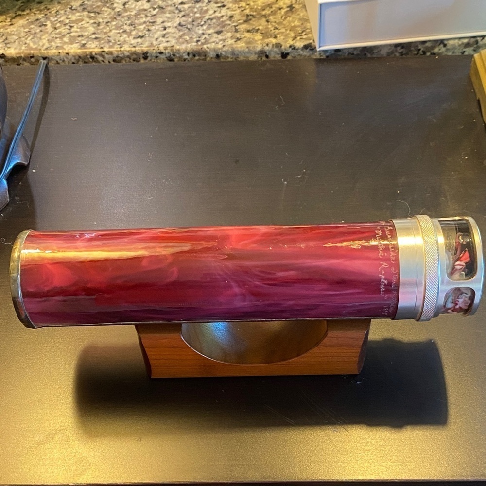 Peggy & Steve Kittelson 1995 Spellbound Purple Stained Glass Kaleidoscope